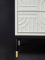 Danta Off White 2 Drawer Side Table