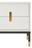 Danta Off White 2 Drawer Side Table
