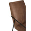 Hoxton Brown Leather Lounge Chair With Reclined Profile