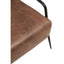 Hoxton Brown Leather Lounge Chair With Reclined Profile