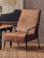 Hoxton Brown Leather Lounge Chair With Reclined Profile