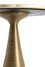 Coffee table 50x35 cm BAHIA sand travertine+antique bronze