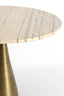 Coffee table 60x40 cm BAHIA sand travertine+antique bronze