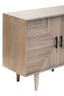 Satna Two Door Greywash Carved Mango Wood Sideboard