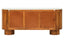 Torcino Mango Wood Carved Design Marble Top Three Door Sideboard