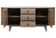 Torello Two Door Three Drawer Grey Mango Wood Sideboard