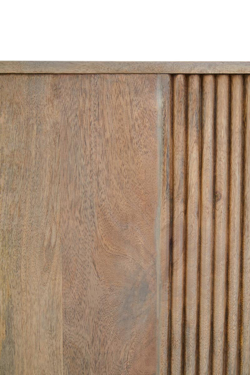 Torello Two Door Three Drawer Grey Mango Wood Sideboard