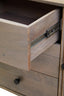 Torello Two Door Three Drawer Grey Mango Wood Sideboard