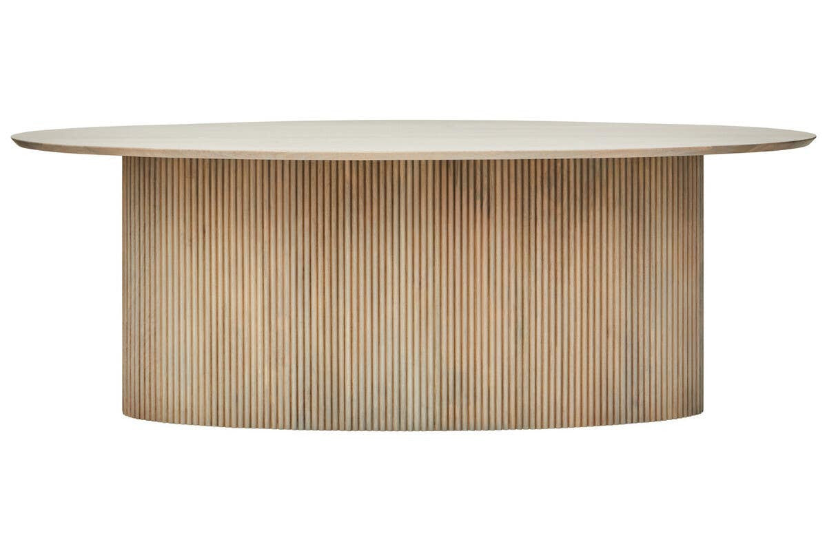 Torello Grey Mango Wood Oval Dining Table
