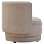 Drake Taupe Chenille Effect Curved Chair