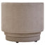 Drake Taupe Chenille Effect Curved Chair