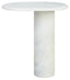 Savio White Marble Side Table