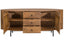 Torello Two Door Three Drawer Mango Wood Oval Sideboard