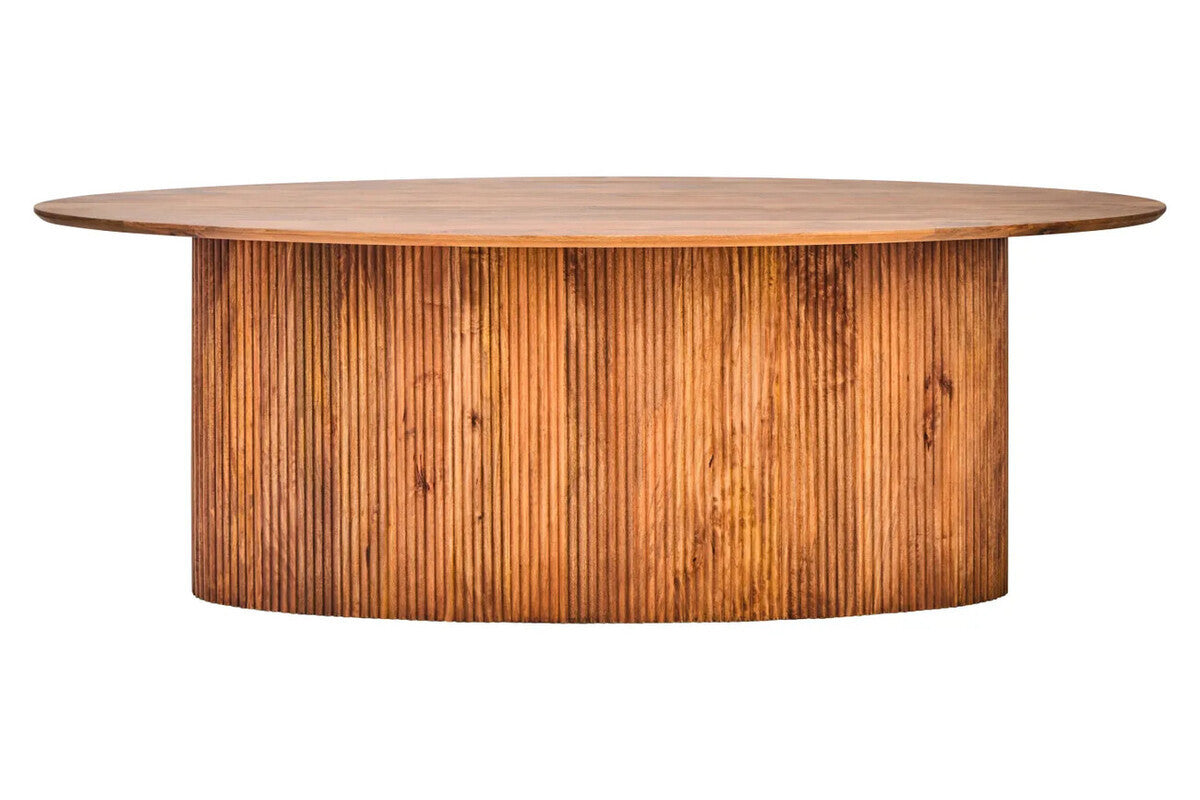 Torello Mango Wood Oval Dining Table