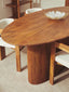 Torello Mango Wood Oval Dining Table