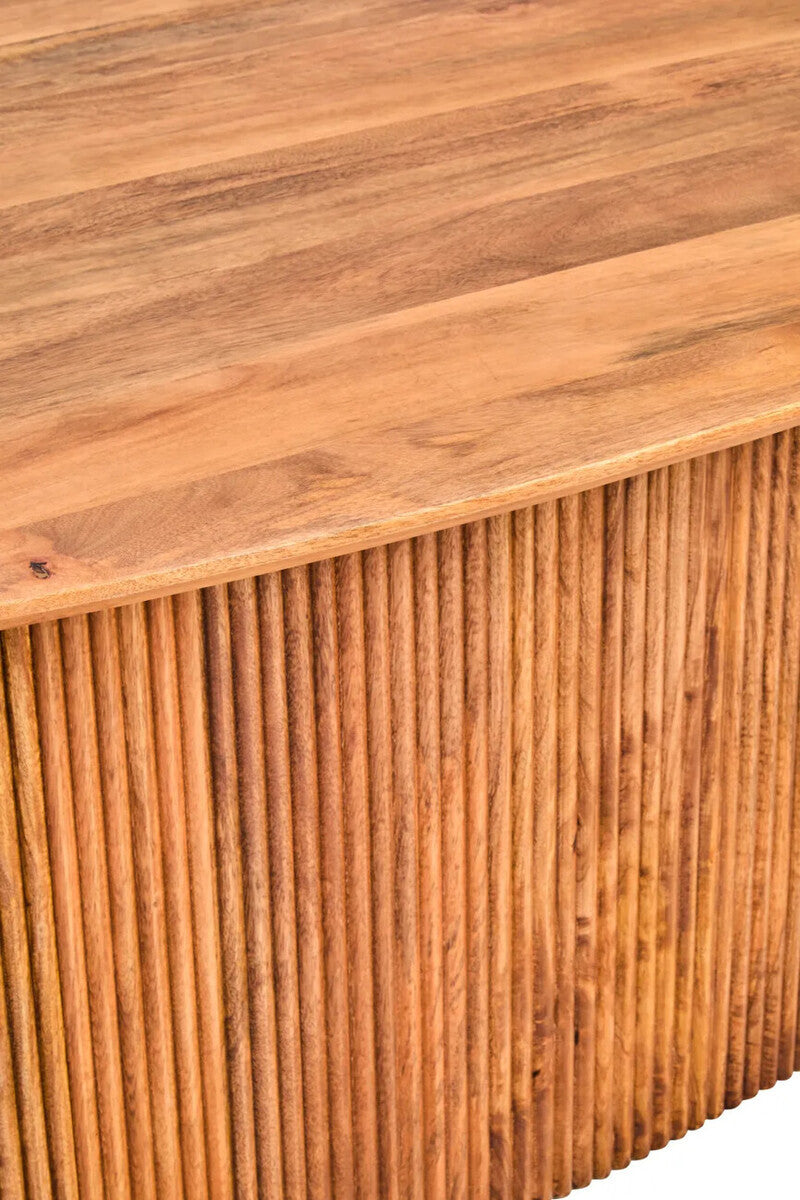 Torello Mango Wood Oval Dining Table