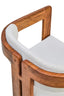 Torello Boucle Fabric and Mango Wood Dining Chair