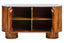 Torcino Marble and Carved Mango Wood Two Door Sideboard
