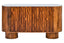 Torcino Marble and Carved Mango Wood Two Door Sideboard