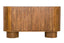 Torcino Marble and Carved Mango Wood  Two Door Sideboard