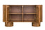 Torcino Marble and Carved Mango Wood  Two Door Sideboard