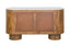 Torcino Marble and Carved Mango Wood  Two Door Sideboard