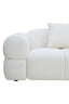 Anglet Cream Textured Fabric Large 3 Seater Sofa