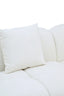 Anglet Cream Textured Fabric Large 3 Seater Sofa