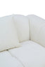 Anglet Cream Textured Fabric Large 3 Seater Sofa