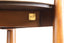 Wilbur Travertine Top and Brown Finish Mango Wood Side Table