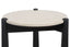Wilbur Cream Marble Top and Mango Wood Side Table