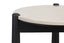 Wilbur Cream Marble Top and Mango Wood Side Table