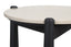 Wilbur Cream Marble Top and Mango Wood Side Table