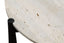Wilbur Travertine Top and Black Finish Mango Wood Coffee Table