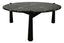 Wilbur Black and White Marble Top Coffee Table with Mango Wood Legs