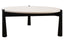 Wilbur Cream Marble Top and Black Mango Wood Coffee Table