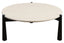 Wilbur Cream Marble Top and Black Mango Wood Coffee Table