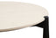 Wilbur Cream Marble Top and Black Mango Wood Coffee Table