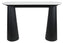 Waris White Marble Top and Black Mango Wood Console Table