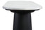 Waris White Marble Top and Black Mango Wood Console Table