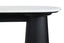 Waris White Marble Top and Black Mango Wood Console Table