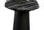 Waris Black and White Marble Top Console Table with Mango Wood Legs