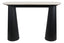 Waris Cream Marble Top and Black Mango Wood Console Table
