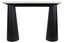 Waris Cream Marble Top and Black Mango Wood Console Table