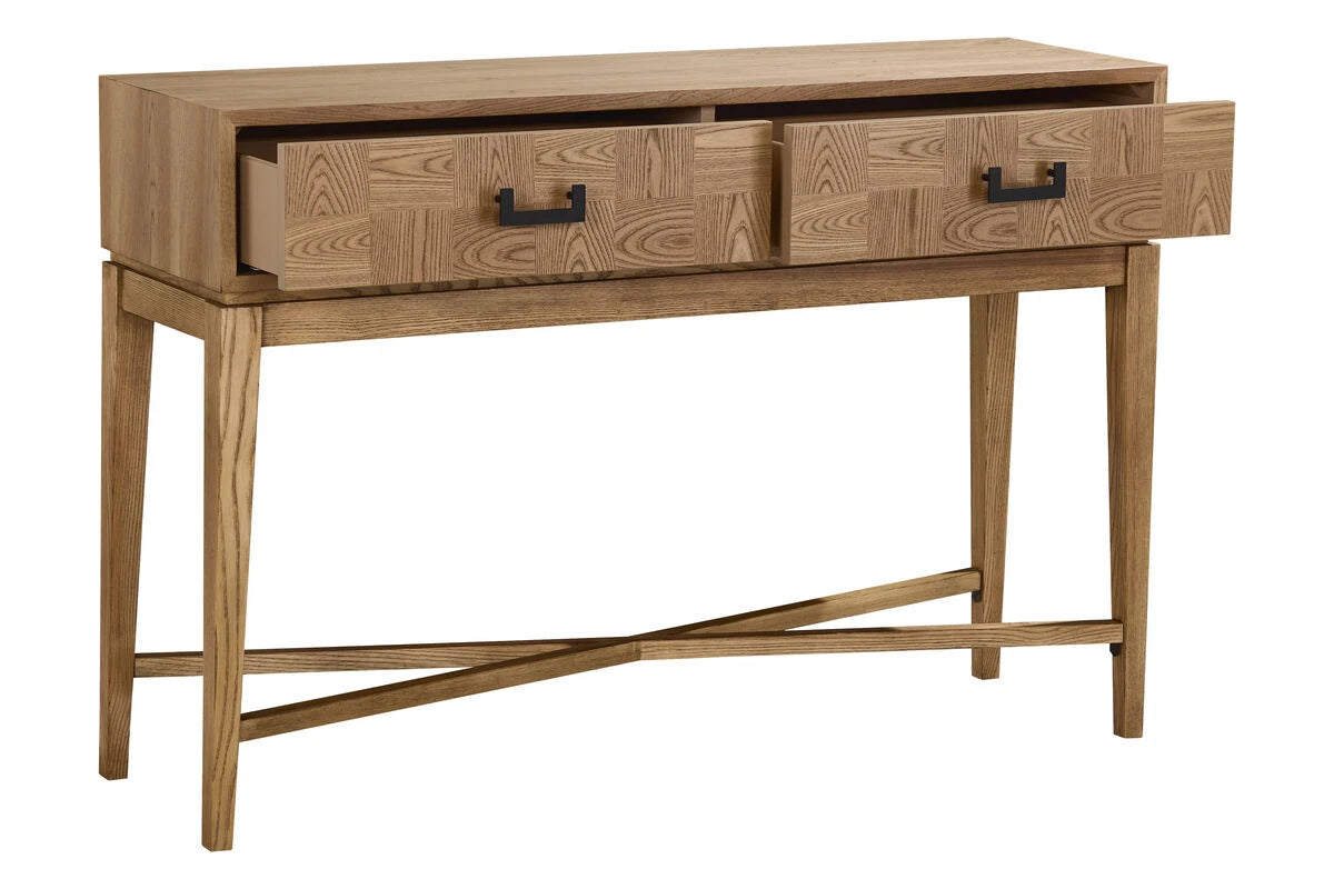 Dimaro Natural Two Drawer Console Table