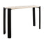 Palermo Cream Marble Top and Black Acacia Wood Console Table