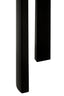Palermo White Marble Top and Black Acacia Wood Console Table