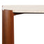Palermo Travertine Top and Brown Acacia Wood Console Table