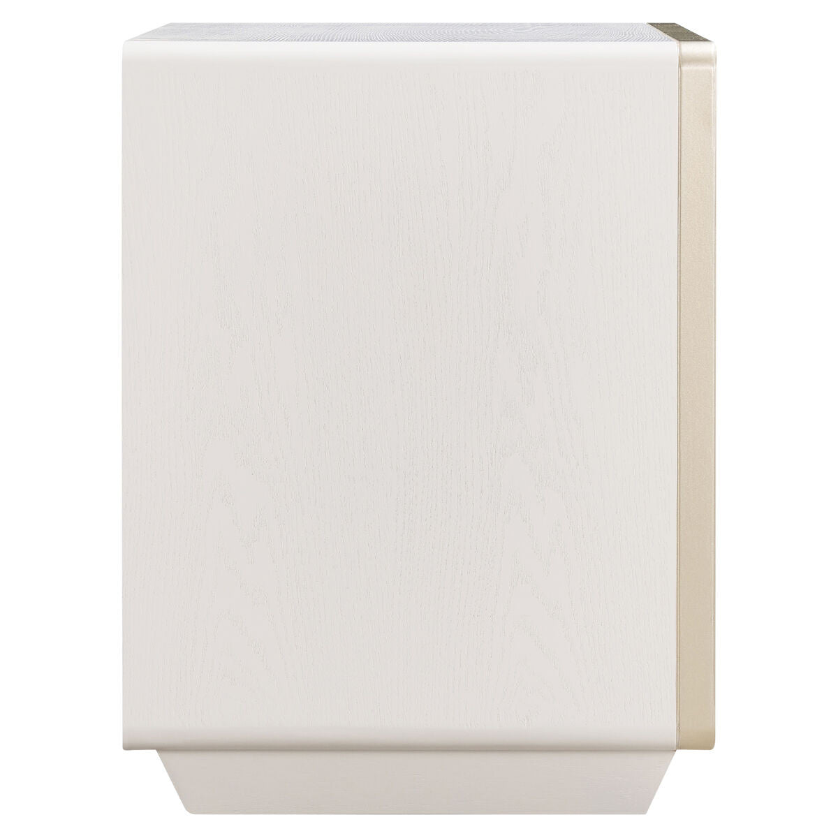 Dorsino Ivory Wood Veneer Two Drawer Bedside Table