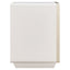 Dorsino Ivory Wood Veneer Two Drawer Bedside Table